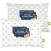 Picture of KeaBabies 2-Pack Toddler Pillow 13x18 - Soft Organic Cotton Kids Travel Bed Pillows for Sleeping, School, Nap, Machine Washable, Toddlers 2 to 5, Pillowcase Sold Separately (Cloud)