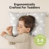 Picture of KeaBabies 2-Pack Toddler Pillow 13x18 - Soft Organic Cotton Kids Travel Bed Pillows for Sleeping, School, Nap, Machine Washable, Toddlers 2 to 5, Pillowcase Sold Separately (Cloud)