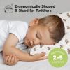 Picture of Toddler Pillow with Pillowcase - 13x18 My Little Dreamy Kids Travel Bed Pillows for Sleeping, Organic Cotton Small Pillowcase, Soft & Breathable, Machine Washable, Toddlers 2-5 Years Old (Tractor)