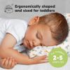 Picture of Toddler Pillow with Pillowcase - 13x18 My Little Dreamy Kids Travel Bed Pillows for Sleeping, Organic Cotton Small Pillowcase, Soft & Breathable, Machine Washable, Toddlers 2-5 Years Old (Roarsome)