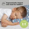 Picture of Toddler Pillow with Pillowcase - 13x18 My Little Dreamy Kids Travel Bed Pillows for Sleeping, Organic Cotton Small Pillowcase, Soft & Breathable, Machine Washable, Toddlers 2-5 Years Old (Up & Away)