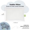 Picture of Toddler Pillow with Pillowcase - 13x18 My Little Dreamy Kids Travel Bed Pillows for Sleeping, Organic Cotton Small Pillowcase, Soft & Breathable, Machine Washable, Toddlers 2-5 Years Old (Up & Away)