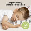 Picture of Toddler Pillow with Pillowcase - 13x18 My Little Dreamy Pillow, Organic Cotton Toddler Pillows for Sleeping, Kids Pillow, Travel Pillows, Mini Pillow, Nursery Pillow, Toddler Bed Pillow (Kea123)
