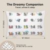 Picture of Toddler Pillow with Pillowcase - 13x18 My Little Dreamy Pillow, Organic Cotton Toddler Pillows for Sleeping, Kids Pillow, Travel Pillows, Mini Pillow, Nursery Pillow, Toddler Bed Pillow (Kea123)