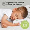 Picture of Toddler Pillow with Pillowcase - 13x18 My Little Dreamy Kids Travel Bed Pillows for Sleeping, Organic Cotton Small Pillowcase, Soft & Breathable, Machine Washable, Toddlers 2-5 Years Old (Robo Pals)