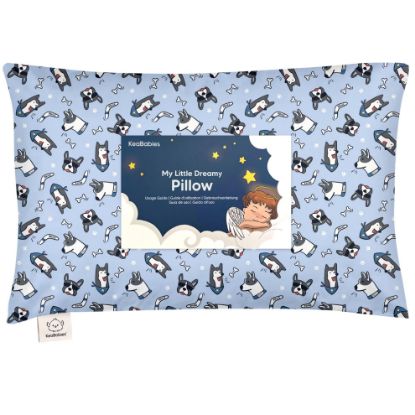 Picture of Toddler Pillow with Pillowcase - 13x18 My Little Dreamy Kids Travel Bed Pillows for Sleeping, Organic Cotton Small Pillowcase, Soft & Breathable, Machine Washable, Toddlers 2-5 Years Old (Patrol)