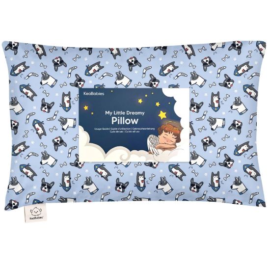 Picture of Toddler Pillow with Pillowcase - 13x18 My Little Dreamy Kids Travel Bed Pillows for Sleeping, Organic Cotton Small Pillowcase, Soft & Breathable, Machine Washable, Toddlers 2-5 Years Old (Patrol)