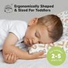 Picture of Toddler Pillow with Pillowcase - 13x18 My Little Dreamy Kids Travel Bed Pillows for Sleeping, Organic Cotton Small Pillowcase, Soft & Breathable, Machine Washable, Toddlers 2-5 Years Old (Wild Count)