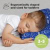 Picture of Toddler Pillow with Pillowcase - 13x18 My Little Dreamy Kids Travel Bed Pillows for Sleeping, Organic Cotton Small Pillowcase, Soft & Breathable, Machine Washable,Toddlers 2-5 Years Old(Off to Space)