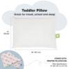 Picture of Toddler Pillow with Pillowcase - 13x18 My Little Dreamy Kids Travel Bed Pillows for Sleeping, Organic Cotton Small Pillowcase, Soft & Breathable, Machine Washable, Toddlers 2-5 Years Old (Fantasy)