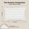 Picture of Toddler Pillow with Pillowcase - 13x18 My Little Dreamy Kids Travel Bed Pillows for Sleeping, Organic Cotton Small Pillowcase, Soft & Breathable, Machine Washable, Toddlers 2-5 years old (Bumble Bear)