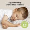 Picture of Toddler Pillow with Pillowcase - 13x18 My Little Dreamy Kids Travel Bed Pillows for Sleeping, Organic Cotton Small Pillowcase, Soft & Breathable, Machine Washable, Toddlers 2-5 Years Old (Flora Vale)