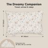 Picture of Toddler Pillow with Pillowcase - 13x18 My Little Dreamy Kids Travel Bed Pillows for Sleeping, Organic Cotton Small Pillowcase, Soft & Breathable, Machine Washable, Toddlers 2-5 Years Old (Flora Vale)