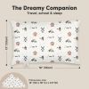 Picture of Toddler Pillow with Pillowcase - 13x18 My Little Dreamy Kids Travel Bed Pillows for Sleeping, Organic Cotton Small Pillowcase, Soft & Breathable, Machine Washable, Toddlers 2-5 Years Old (Barn)
