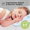 Picture of Toddler Pillow with Pillowcase - 13x18 My Little Dreamy Kids Travel Bed Pillows for Sleeping, Organic Cotton Small Pillowcase,Soft & Breathable,Machine Washable,Toddlers 2-5 years old(Enchanted Frost)
