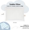 Picture of Toddler Pillow with Pillowcase - 13x18 My Little Dreamy Kids Travel Bed Pillows for Sleeping, Organic Cotton Small Pillowcase,Soft & Breathable,Machine Washable,Toddlers 2-5 years old(Enchanted Frost)