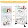 Picture of Volnamal Baby Diaper Caddy, Plastic Movable Cart for Newborn Nursery Essentials Diaper Storage Caddy Organizer for Changing Table & Crib, Easy to Assemble, Beige