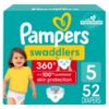 Picture of Pampers Diapers - Swaddlers 360 - Size 5, 52 Count, for up to 100% Leakproof Premium Skin Protection