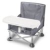 Picture of Summer by Bright Starts Pop 'N Sit Portable Booster Chair, Floor Seat, Indoor/Outdoor Use, Compact Fold, Grey, 6 Mos - 3 Yrs