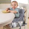 Picture of Summer by Bright Starts Pop 'N Sit Portable Booster Chair, Floor Seat, Indoor/Outdoor Use, Compact Fold, Grey, 6 Mos - 3 Yrs