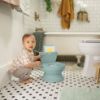 Picture of Ingenuity My Size Potty Pro in Green, Infant Potty Training Toilet, Lifelike Flushing Sound, for Ages 18 Months, Up to 50 Pounds