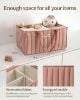 Picture of Blissful Diary Baby Diaper Caddy Organizer, Stylish Storage Basket for Newborn Essentials and Diaper Station, Gift for Baby Shower and Registry Must-Have, Blush Pink