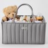 Picture of Blissful Diary Baby Diaper Caddy Organizer, Stylish Storage Basket for Newborn Essentials and Diaper Station, Gift for Baby Shower and Registry Must-Have, Light Gray