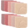 Picture of Comfy Cubs Muslin Burp Cloths 20" x 10", Pack of 10 - Large, 6-Layer, Ultra Absorbent 100% Cotton for Baby Drool and Messes - Soft, Safe & Gentle Baby Burp Cloths for Boys & Girls - Multi Girl