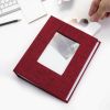Picture of Vienrose Small Photo Album 4x6 holds 200 Photos 2 Pack, Mini Baby Photo Album Linen Cover for Gifts Wedding Family, Red