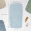Picture of Comfy Cubs Muslin Burp Cloths Set Large 100% Cotton Hand Washcloths for Babies, Baby Essentials 6 Layers Extra Absorbent and Soft Boys & Girls Baby Bibs & Burp Cloths Set (Sky Blue, 10-Pack, 20" X10")