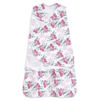 Picture of HALO 100% Cotton Sleepsack Swaddle, 3-Way Adjustable Wearable Blanket, TOG 1.5, Stems, Small, 3-6 Months