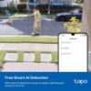 Picture of Tapo by TP-Link 2K QHD Security Camera Indoor/Outdoor, Color Night Vision, Free Person/Pet/Vehicle Detection, Baby Monitor, Local/Cloud Storage, IP66, Dual-Spotlight, Black(C121)