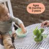 Picture of Ingenuity SmartClean Toddler Booster Seat for Kitchen Chair - Lightweight for on-the-go, Easy-Clean, 3-Point Harness Strap - Booster Seat for Dining Table, Slate