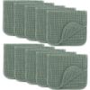 Picture of Comfy Cubs Muslin Burp Cloths 20" x 10", Pack of 10 - Large, 6-Layer, Ultra Absorbent 100% Cotton for Baby Drool and Messes - Soft, Safe & Gentle Baby Burp Cloths for Boys & Girls - Fern