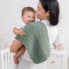 Picture of Comfy Cubs Muslin Burp Cloths 20" x 10", Pack of 10 - Large, 6-Layer, Ultra Absorbent 100% Cotton for Baby Drool and Messes - Soft, Safe & Gentle Baby Burp Cloths for Boys & Girls - Fern