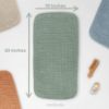 Picture of Comfy Cubs Muslin Burp Cloths 20" x 10", Pack of 10 - Large, 6-Layer, Ultra Absorbent 100% Cotton for Baby Drool and Messes - Soft, Safe & Gentle Baby Burp Cloths for Boys & Girls - Fern