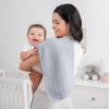 Picture of Comfy Cubs Muslin Burp Cloths 20" x 10", Pack of 10 - Large, 6-Layer, Ultra Absorbent 100% Cotton for Baby Drool and Messes - Soft, Safe & Gentle Baby Burp Cloths for Boys & Girls - Slate