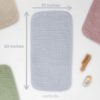 Picture of Comfy Cubs Muslin Burp Cloths 20" x 10", Pack of 10 - Large, 6-Layer, Ultra Absorbent 100% Cotton for Baby Drool and Messes - Soft, Safe & Gentle Baby Burp Cloths for Boys & Girls - Slate