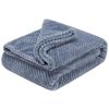 Picture of Fuzzy Throw Blanket, Plush Fleece Blankets for Adults, Toddler, Boys and Girls, Warm Soft Blankets and Throws for Bed, Couch, Sofa, Travel and Outdoor, Camping (Twin(60"x80"), XL1-Smoked Blue)