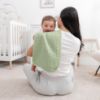 Picture of Comfy Cubs Muslin Burp Cloths 20" x 10", Pack of 10 - Large, 6-Layer, Ultra Absorbent 100% Cotton for Baby Drool and Messes - Soft, Safe & Gentle Baby Burp Cloths for Boys & Girls - Sage