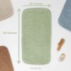 Picture of Comfy Cubs Muslin Burp Cloths 20" x 10", Pack of 10 - Large, 6-Layer, Ultra Absorbent 100% Cotton for Baby Drool and Messes - Soft, Safe & Gentle Baby Burp Cloths for Boys & Girls - Sage