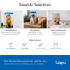 Picture of TP-Link Tapo 2K QHD Pan/Tilt Security Camera for Pet Camera, Baby Monitor, Motion Detection, Motion Tracking, 2-Way Audio, Night Vision, Cloud &SD Card Storage, Works w/Alexa & Google Home(Tapo C220)