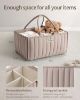Picture of Blissful Diary Baby Diaper Caddy Organizer, Stylish Storage Basket for Newborn Essentials and Diaper Station, Gift for Baby Shower and Registry Must-Have, Sand