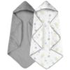 Picture of Yoofoss Hooded Baby Towels for Newborn 2 Pack 100% Muslin Cotton Baby Bath Towel with Hood for Babies, Infant, Toddler and Kids, Large 32x32Inch, Soft and Absorbent Newborn Essential