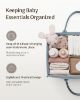 Picture of Blissful Diary Baby Diaper Caddy Organizer, Stylish Storage Basket for Newborn Essentials and Diaper Station, Gift for Baby Shower and Registry Must-Have, Dusty Blue