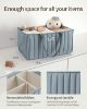 Picture of Blissful Diary Baby Diaper Caddy Organizer, Stylish Storage Basket for Newborn Essentials and Diaper Station, Gift for Baby Shower and Registry Must-Have, Dusty Blue