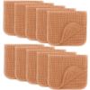 Picture of Comfy Cubs Muslin Burp Cloths 20" x 10", Pack of 10 - Large, 6-Layer, Ultra Absorbent 100% Cotton for Baby Drool and Messes - Soft, Safe & Gentle Baby Burp Cloths for Boys & Girls - Caramel