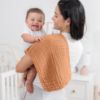 Picture of Comfy Cubs Muslin Burp Cloths 20" x 10", Pack of 10 - Large, 6-Layer, Ultra Absorbent 100% Cotton for Baby Drool and Messes - Soft, Safe & Gentle Baby Burp Cloths for Boys & Girls - Caramel