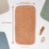 Picture of Comfy Cubs Muslin Burp Cloths 20" x 10", Pack of 10 - Large, 6-Layer, Ultra Absorbent 100% Cotton for Baby Drool and Messes - Soft, Safe & Gentle Baby Burp Cloths for Boys & Girls - Caramel
