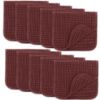 Picture of Comfy Cubs Muslin Burp Cloths 20" x 10", Pack of 10 - Large, 6-Layer, Ultra Absorbent 100% Cotton for Baby Drool and Messes - Soft, Safe & Gentle Baby Burp Cloths Set for Boys & Girls - Wine